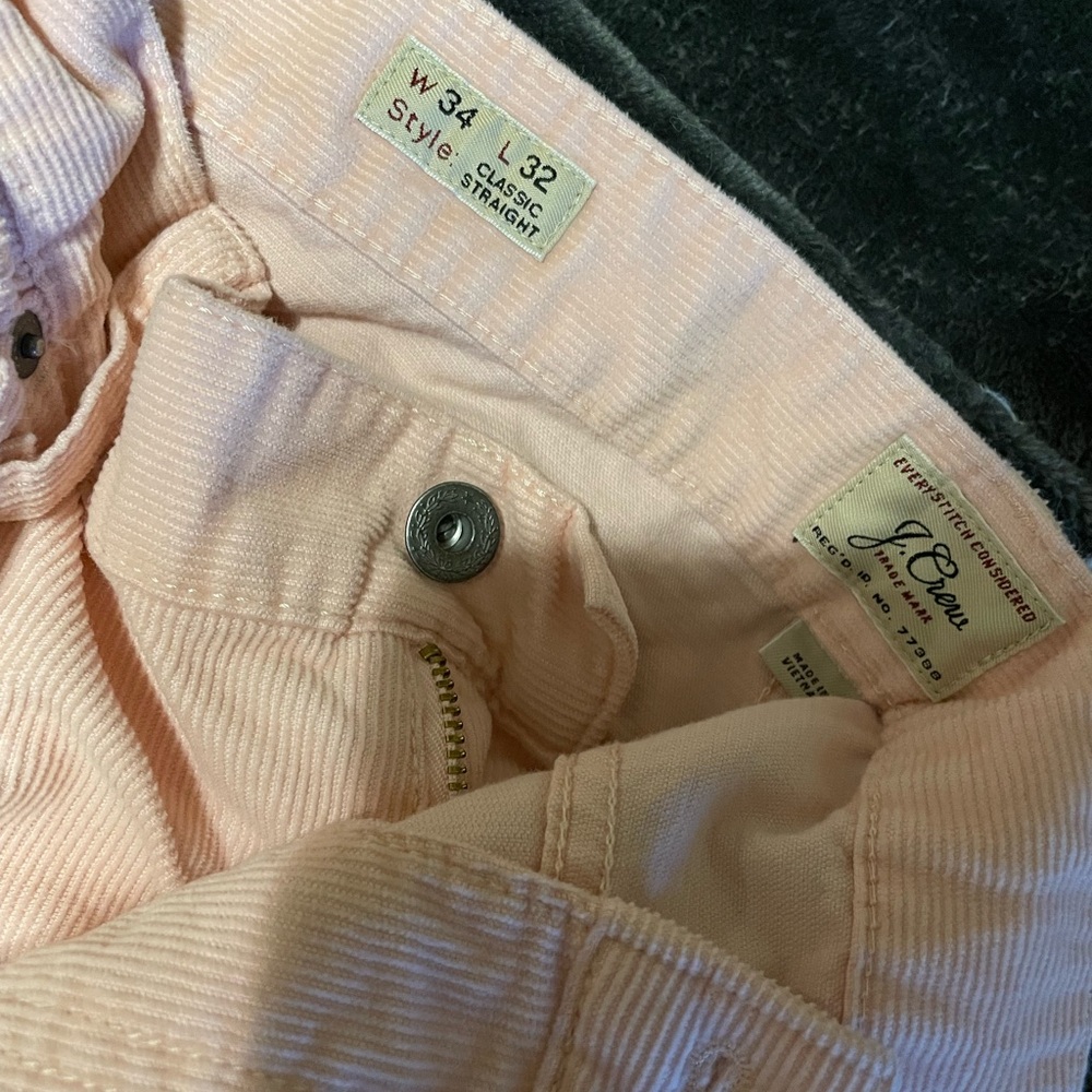 J. Crew Classic Straight-fit pant in stretch corduroy - Size 34/32